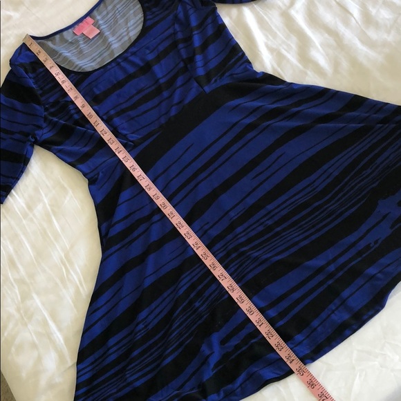 cobalt/royal blue Fit and Flare dress large - Picture 3 of 8